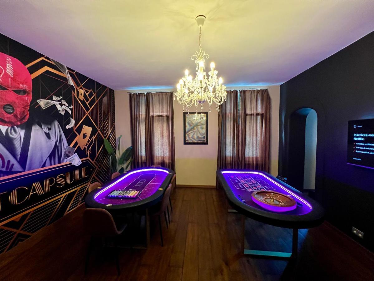 モンスCapsule Casino - Jacuzzi - Billard - Netflix - Console & Jeuxアパートメント エクステリア 写真